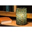 Nostalgic green table lamp with marbles 15 cm E14