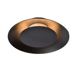 Schwarze Deckenleuchte 21,5 cm LED 7W 2700K