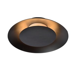 Plafonnier noir 21,5 cm LED 7W 2700K