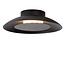 Black ceiling lamp 21.5 cm LED 7W 2700K