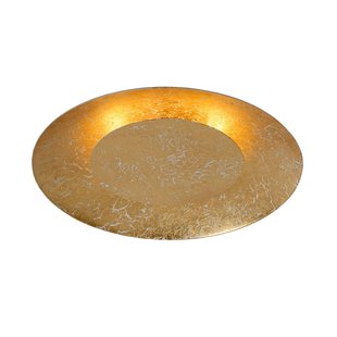Mat goud/messing plafondlamp 34,5 cm LED 12W 2700K