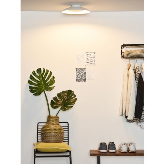 Weiße Deckenleuchte 34,5 cm LED 12W 2700K