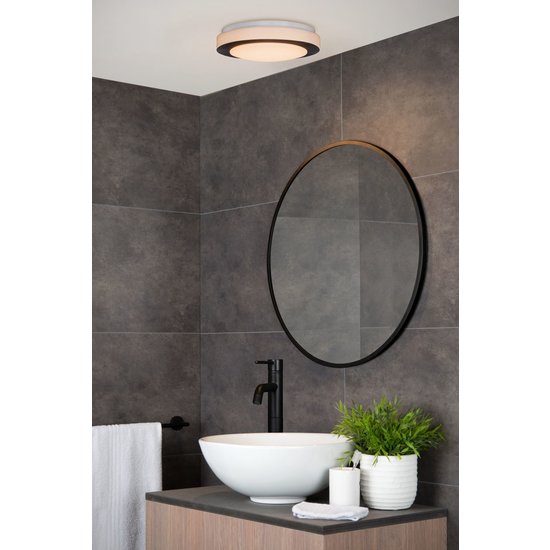 Organic design black ceiling lamp 28.6 cm dimmable 12W