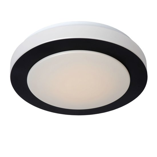Plafonnier noir design organique 28,6 cm dimmable 12W