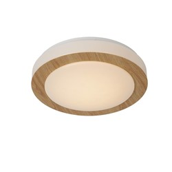 Plafón diseño orgánico madera clara 28,6 cm regulable 12W