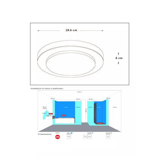 Plafonnier noir design organique 28,6 cm dimmable 12W