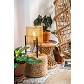Scandinavian cylindrical light wood table lamp 30 cm E27