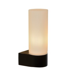 Verfijnde cilindervormige zwart-witte wandlamp G9 IP44