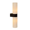 Elegant Cylindrical Black And White Bathroom Wall Lamp