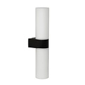 Élégante applique de salle de bain cylindrique noire et blanche