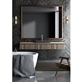 Élégante applique de salle de bain cylindrique noire et blanche