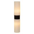 Elegant Cylindrical Black And White Bathroom Wall Lamp