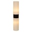 Elegant Cylindrical Black And White Bathroom Wall Lamp