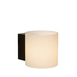 Schattig zwart-wit wandlamp 12 cm glas G9 badkamer