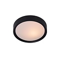 Basic black round ceiling lamp 25 cm E27