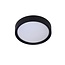 Einfache schwarze runde Deckenlampe 25 cm E27