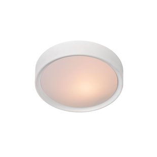 Basic white round ceiling lamp 25 cm E27