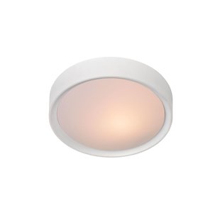 Basic witte ronde plafondlamp 25 cm E27