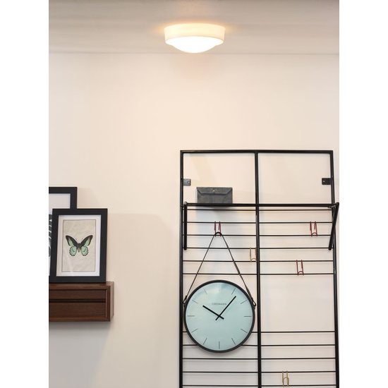 Basic white round ceiling lamp 25 cm E27