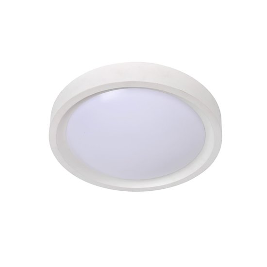 Basic white round ceiling lamp 33 cm 2xE27