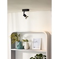Richtbare moderne zwarte plafondspot GU10 5W incl