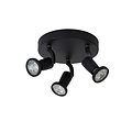 Adjustable modern black ceiling spot GU10 3x5W 2700K