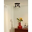 Adjustable modern black ceiling spot GU10 3x5W 2700K