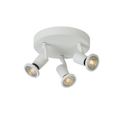 Adjustable modern white ceiling spot GU10 3x5W 2700K