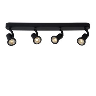 Adjustable modern black ceiling spot GU10 4x5W 2700K