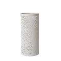 Oriental narrow white round table lamp 12 cm E14