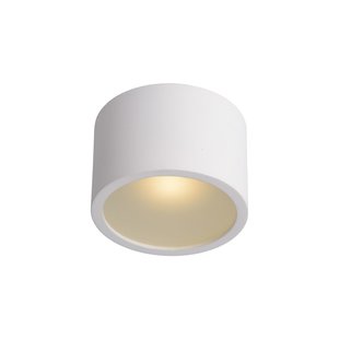 Spot de salle de bain rond G9 IP54 blanc en saillie