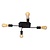 Ceiling lamp with 4 arms E27 black