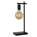 Lampe de table noire élégante et mince E27