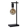 Sleek and slim black table lamp E27