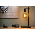 Sleek and slim black table lamp E27