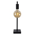 Sleek and slim black table lamp E27