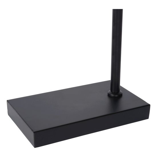 Elegante y delgada lámpara de mesa negra E27