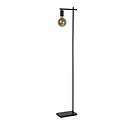 Sleek and slim black floor lamp E27