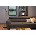 Sleek and slim black floor lamp E27