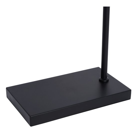 Sleek and slim black floor lamp E27