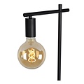 Sleek and slim black floor lamp E27