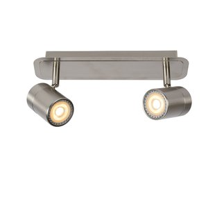 Spot plafond salle de bain pas cher chrome 2x5W 3000K dim