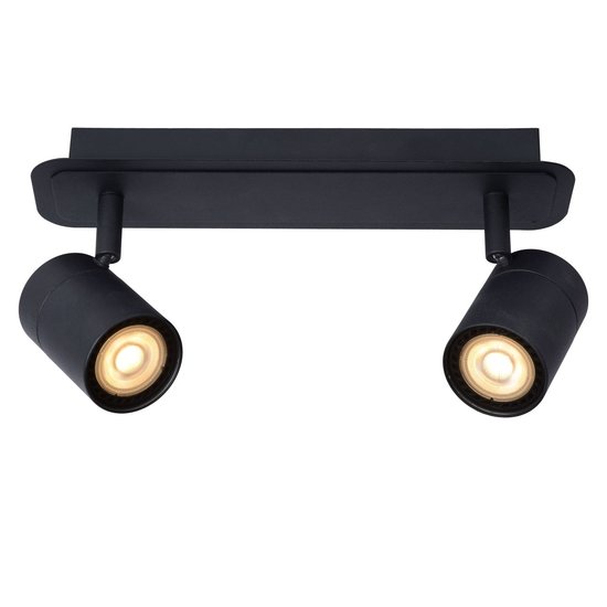Günstiger Badezimmer-Deckenspot schwarz 2x5W 3000K dim