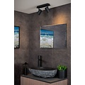 Foco de techo baño barato negro 2x5W 3000K dim