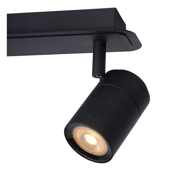 Günstiger Badezimmer-Deckenspot schwarz 2x5W 3000K dim
