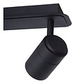 Günstiger Badezimmer-Deckenspot schwarz 2x5W 3000K dim