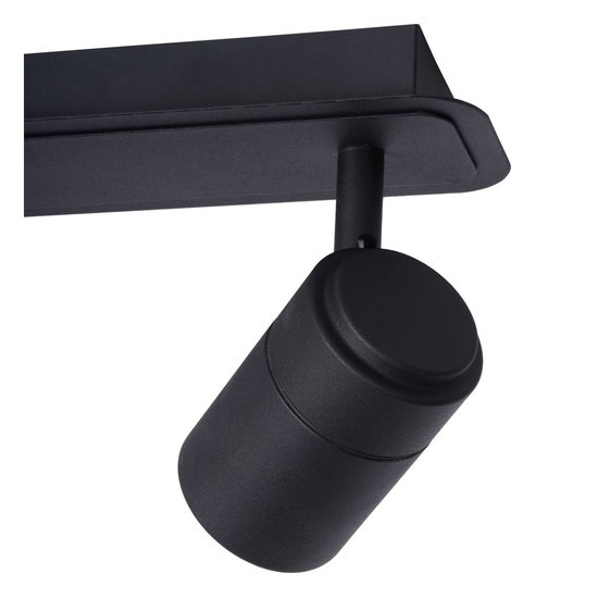 Günstiger Badezimmer-Deckenspot schwarz 2x5W 3000K dim