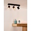 Spot plafond salle de bain pas cher noir 3x5W 3000K dim