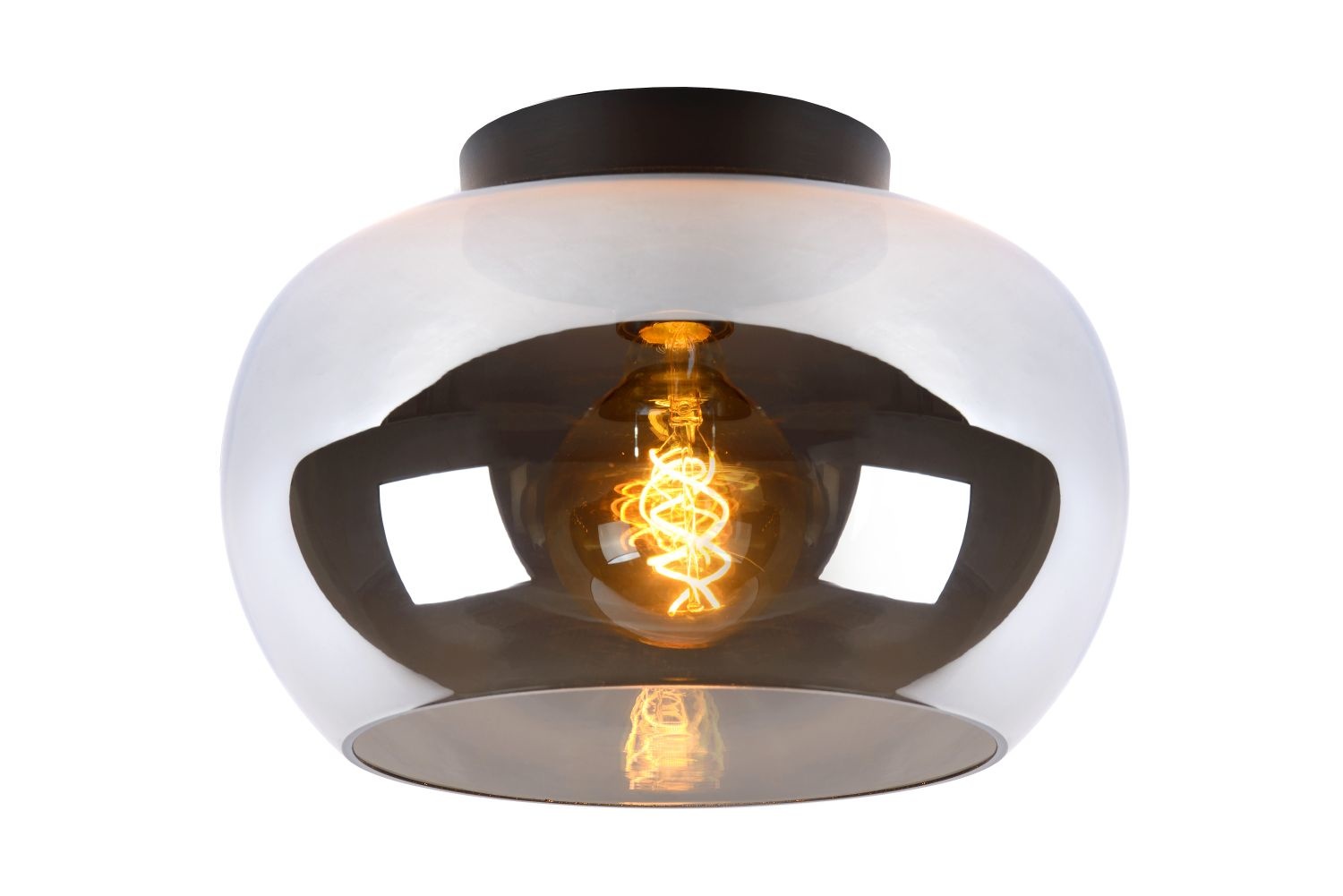 Source lumineuse ampoule LED couleur fumée lampe en verre en forme