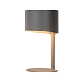 Lampe de bureau grise design E14 15cm